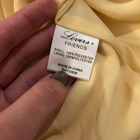 NWT Lovers + Friends Titania Gown in Cream Yellow - Picture 7 of 7